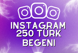 250 Türk Instagram Beğeni l +30 Satış!