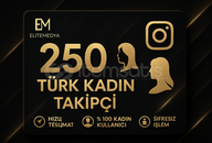 ✅250 Türk Kadın Takipçi - [GARANTİLİ]✅
