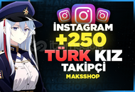 ⭐ 250 Türk Kadın Takipçi ! Kaliteli ⭐