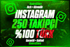 ⭐️250 TÜRK TAKİPÇİ 30Gün Garantili⭐️