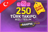 ???????? 250 Türk Takipçi Instagram Paketi ????