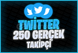 ⭐[KALİTELİ] 250 Twitter Gerçek Takipçi