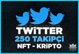 250 Twitter NFT Kripto-Takipçi | ANINDA TESLİM