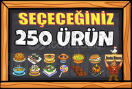250 ÜRÜN SEÇECEĞİNİZ