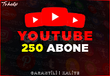250 Youtube Abone | GARANTİ | ANLIK