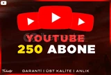 250 Youtube Abone | GARANTİ | ANLIK