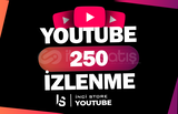 250 Youtube İzlenme - HIZLI BÜYÜME