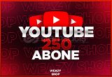 250 Youtube Abone (KALİTELİ/