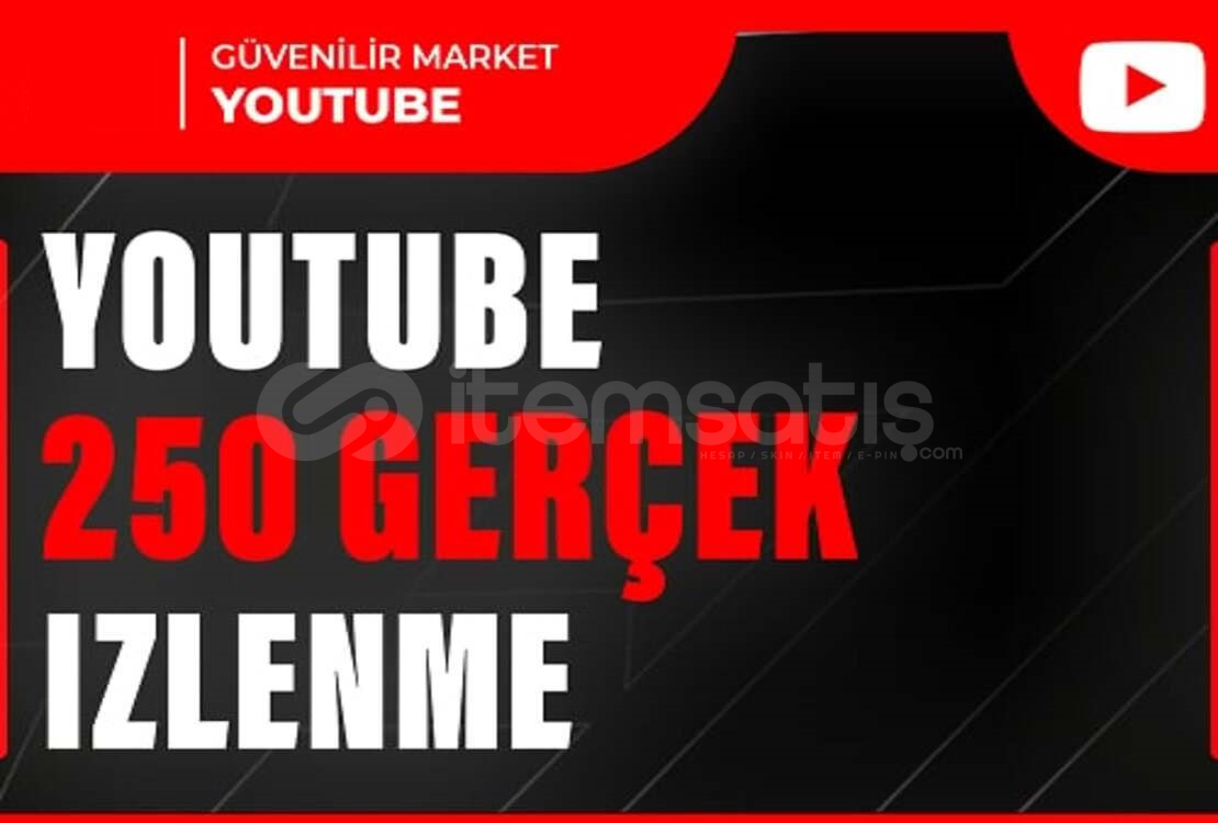 250 YOUTUBE ORGANİK İZLENME 250 YOUTUBE ORGANİK İZLENME
