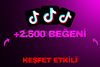 ! [ HIZLI GÖNDERİM ] 2500 ADET GARANTİLİ TİKTOK BEĞENİ !