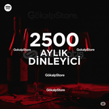 2500 AYLIK DİNLEYİCİ SPOTİFY