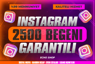 ⭐ 2500 Beğeni İnstagram [Garantili] ⭐