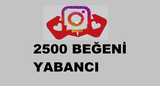 2500 BEĞENİ YABANCI instagram 