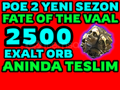 ⭐️2500 EXALTED ORB -FATE OF THE VAAL