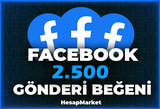 2500 ⭐ FACEBOOK ⭐ GÖNDERİ BEĞENİ