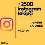 2500 İnstagram Gerçek Takipçi 