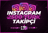 2500 İnstagram Türk Takipçi