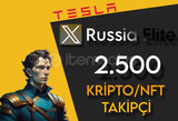 2.500 KRİPTO/NFT PROFİLLİ TAKİPÇİ | ELİT SERVİS