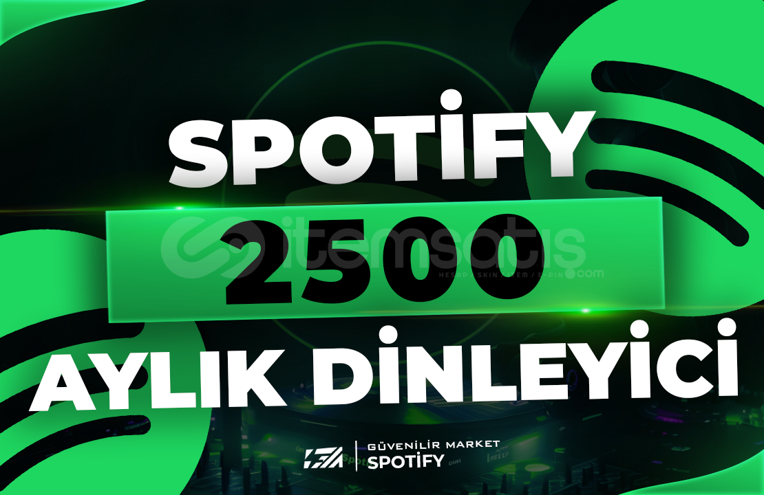 2500 Spotify Aylık Dinleyici 2500 Spotify Aylık Dinleyici