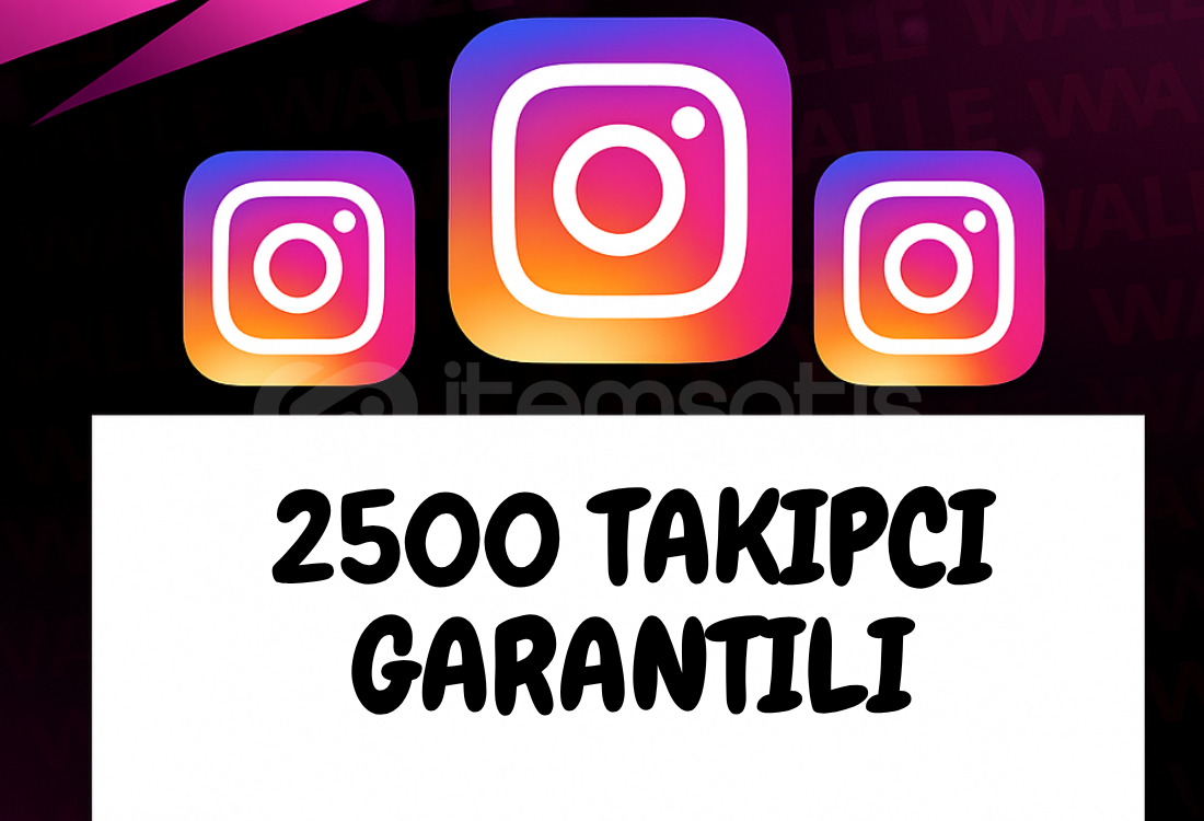 2500 TAKİPÇİ GARANTİLİ 2500 TAKİPÇİ GARANTİLİ