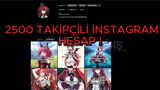 2500 TAKİPÇİLİ ANİME İNSTAGRAM HESABI