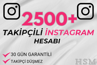 2500+ TAKİPÇİLİ İNST HESAP- 30 GÜN GARANTİLİ