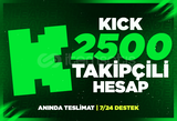 ✨2500 TAKİPÇİLİ KİCK HESABI✨