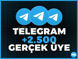 +2.500 Telegram Üye + Garanti