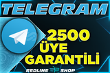 2500 Telegram Üye | Garantili