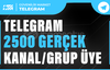 2500 Telegram Üye - HIZLI TESLİM