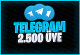 2.500 Telegram Üye | KALİTELİ | Çalışan Servis