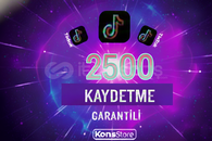 2500 TİKOK KAYDETME ( GARANTİLİ )