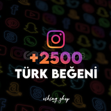 +2500 Türk Gerçek Üst Kaliteli Beğeni ♻️ 365G