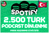 ⭐ 2.500 Türk Podcast Dinlenme - [Algorithmic] ⭐