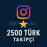 2500 Türk Takipçi