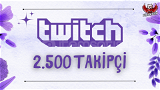 2500 Twitch TÜRK Takipçi(GARANTİLİ)