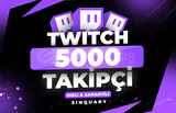 +5.000 Twitch Takipçi / Garantili