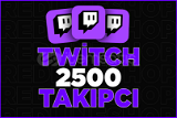 2500 Twitch Takipçi | Hızlı - Garanti