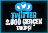 2500 Twitter Gerçek Takipçi | HIZLI TESLİM