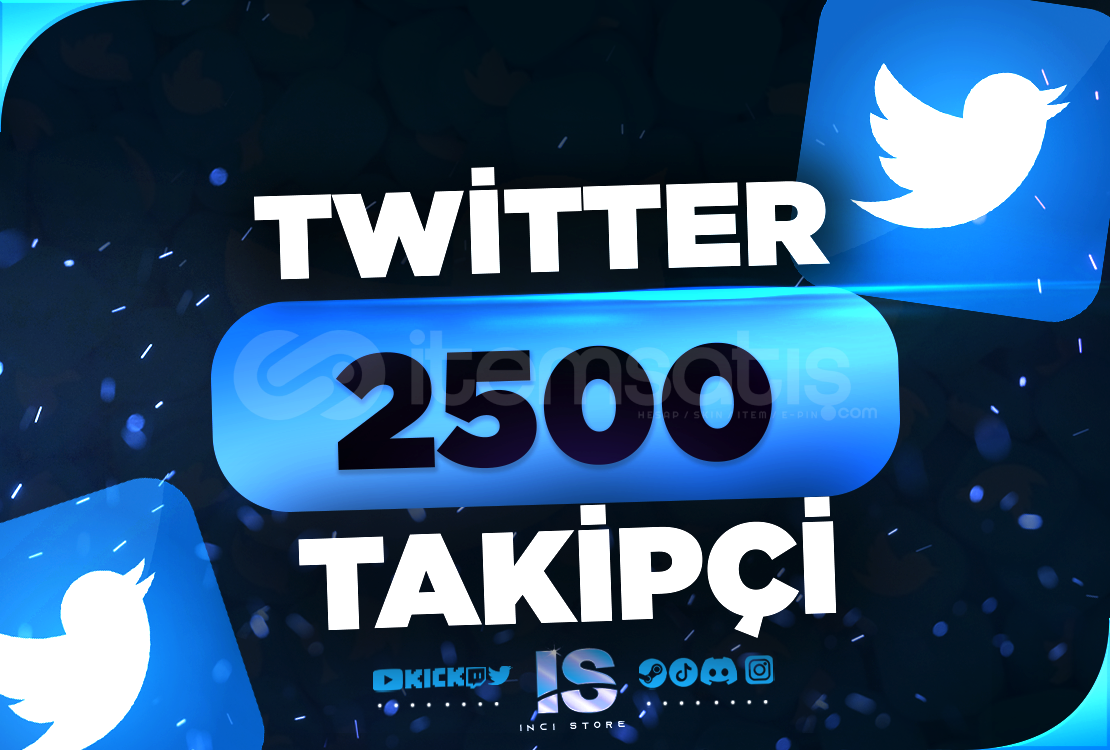 ⭐2500 Twitter Takipçi - KEŞFET ETKİLİ⭐ ⭐2500 Twitter Takipçi - KEŞFET ETKİLİ⭐