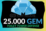 ⭐️ 25.000 Gem TTD - Toilet Tower Defense ⭐️