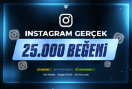25.000 Gerçek Beğeni - Garantili - Instagram