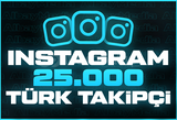 25.000 İNSTAGRAM TÜRK TAKİPÇİ HIZLI TESLİMAT