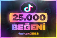 ⭐ 25.000 Tiktok Beğeni [Garantili] ⭐