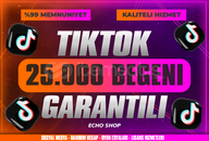 ⭐ 25.000 Tiktok Beğeni [Garantili] ⭐