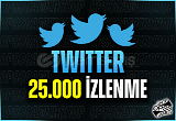 25000 Twitter İzlenme | ANINDA TESLİM