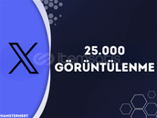 25.000 X (Twitter) Görüntülenme