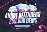 ✅ 250.000 GEMS [ANİME DEFENDERS] ⭐