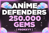 ✅ 250.000 GEMS [ANİME DEFENDERS] ⭐