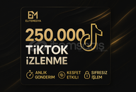 ✅250.000 TikTok İzlenme - Hızlı Teslim✅